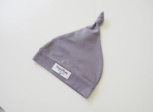 Grey Knotted Beanie