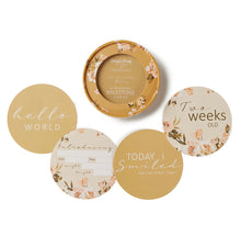Load image into Gallery viewer, Golden Flower &amp; Ocre Reversible Milestone Cards
