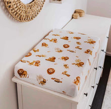 Load image into Gallery viewer, Lion Bassinet Sheet / Change Pad Cover
