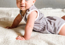 Load image into Gallery viewer, Retro Terry Romper - Grey

