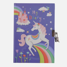 Load image into Gallery viewer, Lockable Diary - Unicorn
