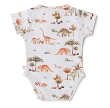 Load image into Gallery viewer, Dino Short Sleeve Organic Bodysuit
