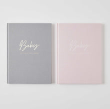 Load image into Gallery viewer, BABY JOURNALS GREY/PINK
